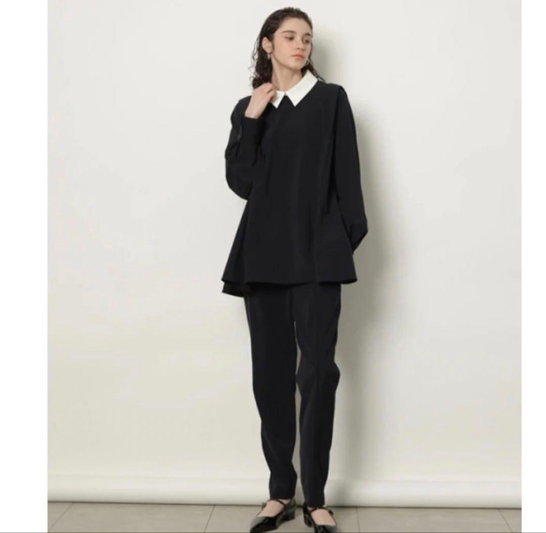 カデュネ　襟付き　ブラウス　川上桃子さんとCADUNEのコラボ　38 M