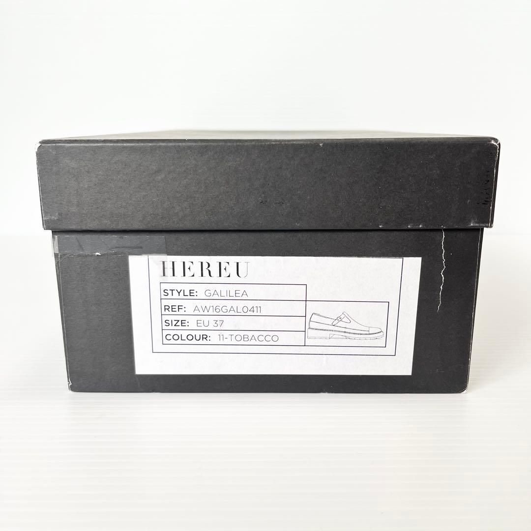 美品✨ HEREU ローファー Tストラップ ブラウン 24 スペイン