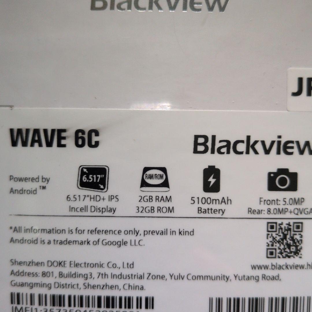 Blackview Wave6C スマートフォン 6.5インチ ブルー