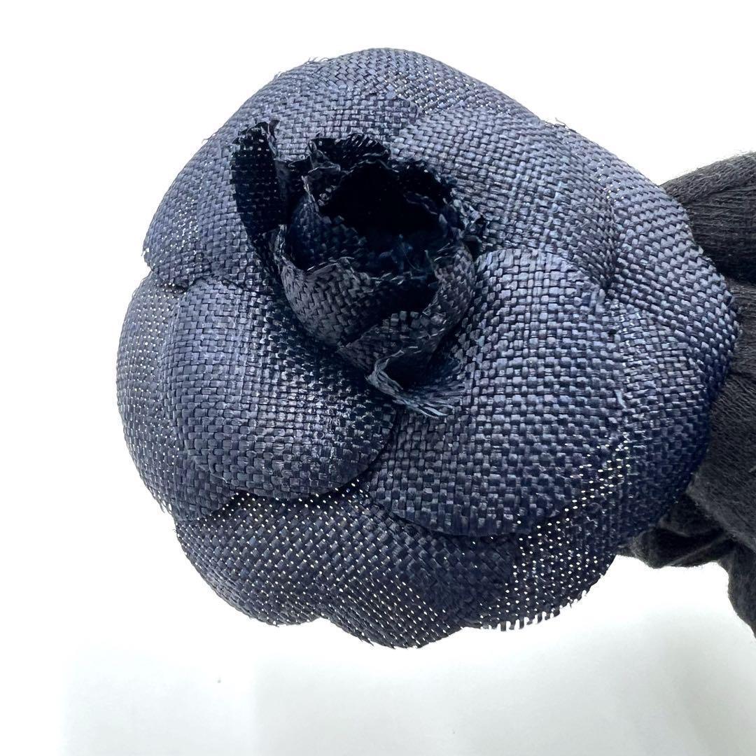 CHANEL シャネル コサージュ ネイビー カメリア