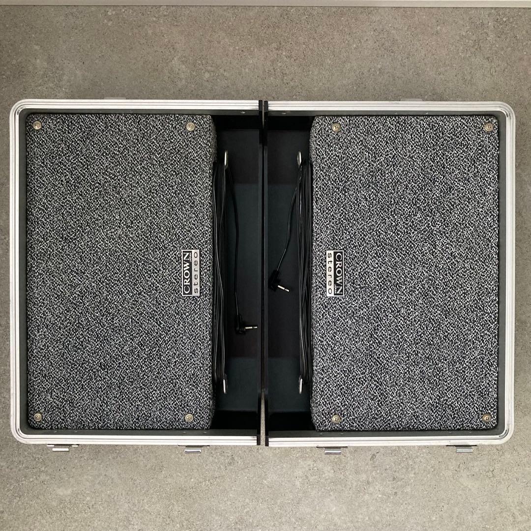 昭和レトロ ポータブル ラジカセ レコードプレーヤー クラウン GTX-5000