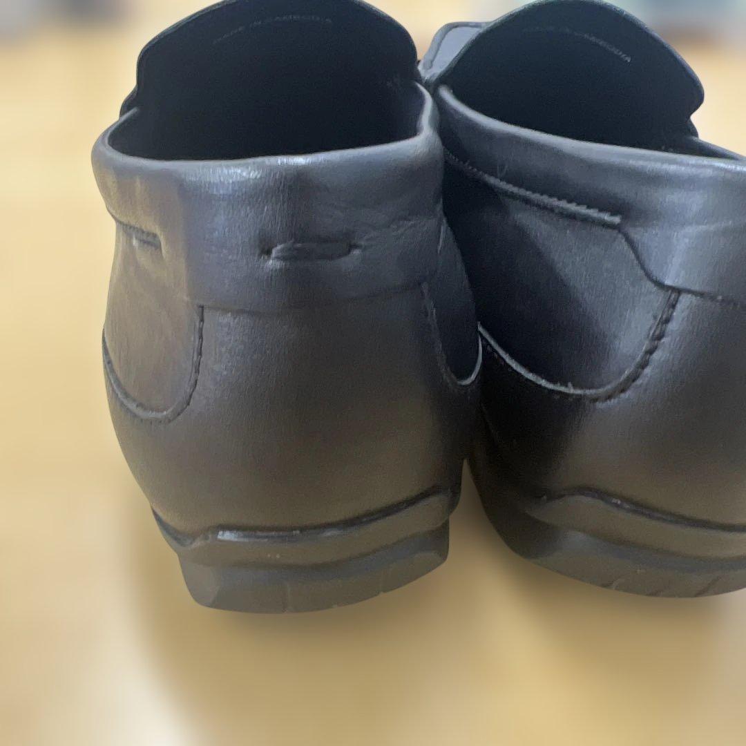 リーガル 黒 スリッポン 27cm