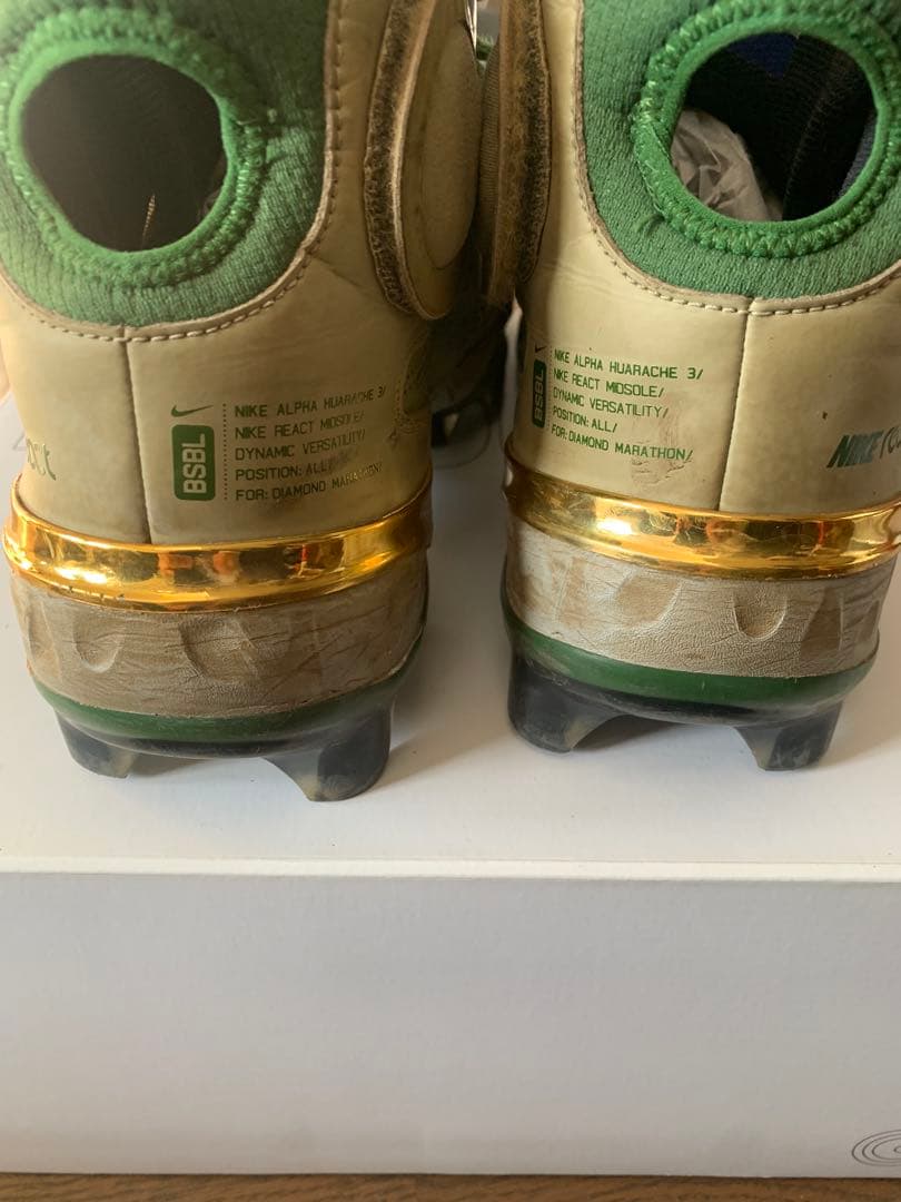 【最終値下】ナイキ NIKE オーダースパイク グリーン系 27cm