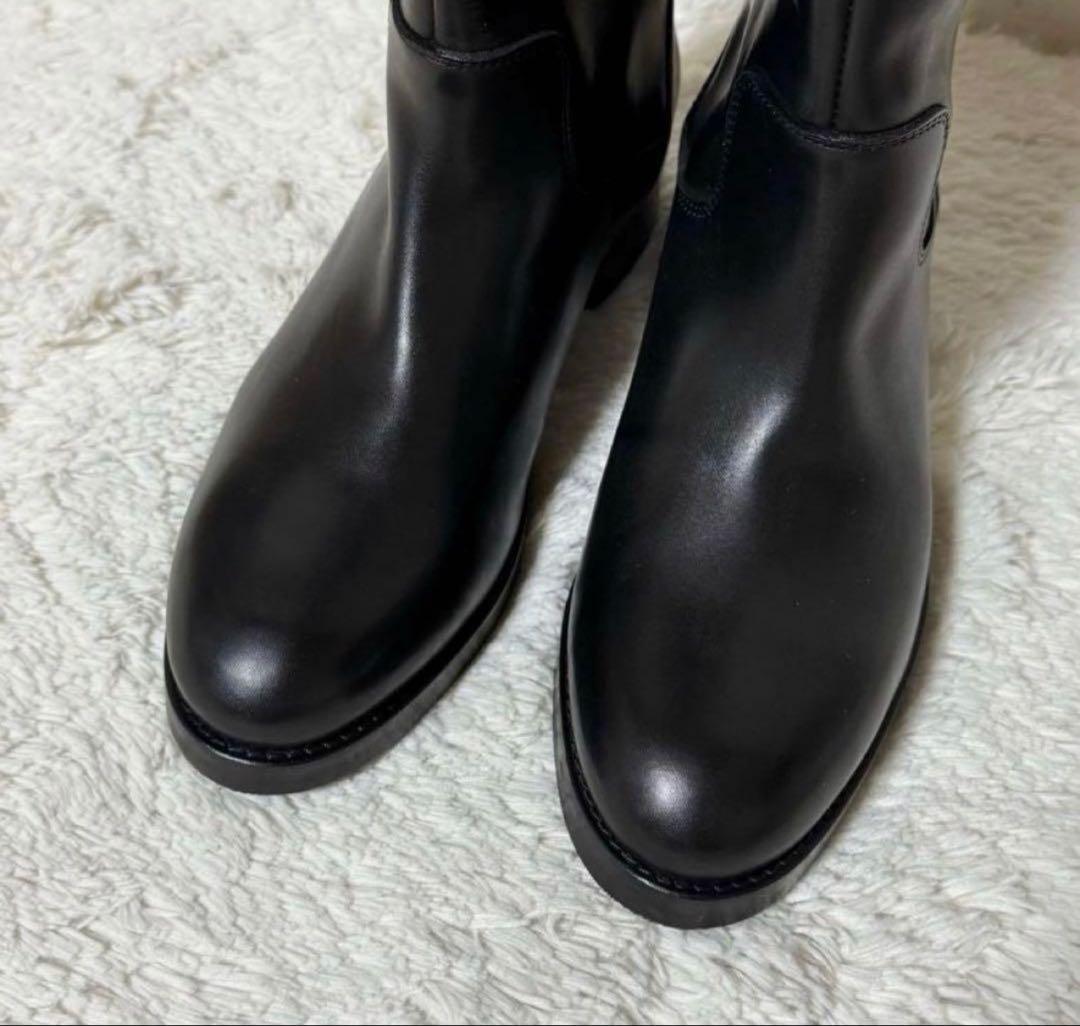 未使用★ CORSO ROMA コルソローマ　ロングブーツ　黒　ブラック レザー
