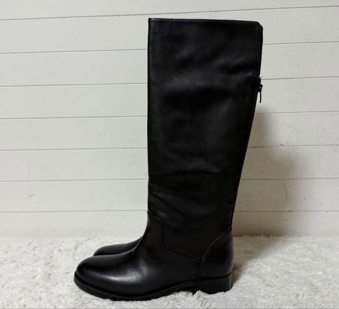 未使用★ CORSO ROMA コルソローマ　ロングブーツ　黒　ブラック レザー
