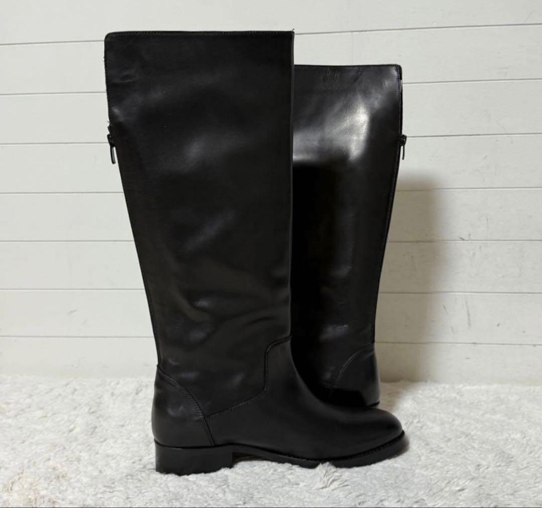 未使用★ CORSO ROMA コルソローマ　ロングブーツ　黒　ブラック レザー