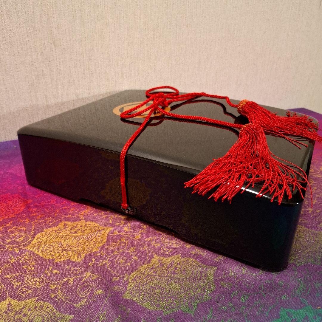 新品・未使用☆昭和レトロ　輪島塗　免状箱　茶道具　華道　嫁入り道具　小物入れ