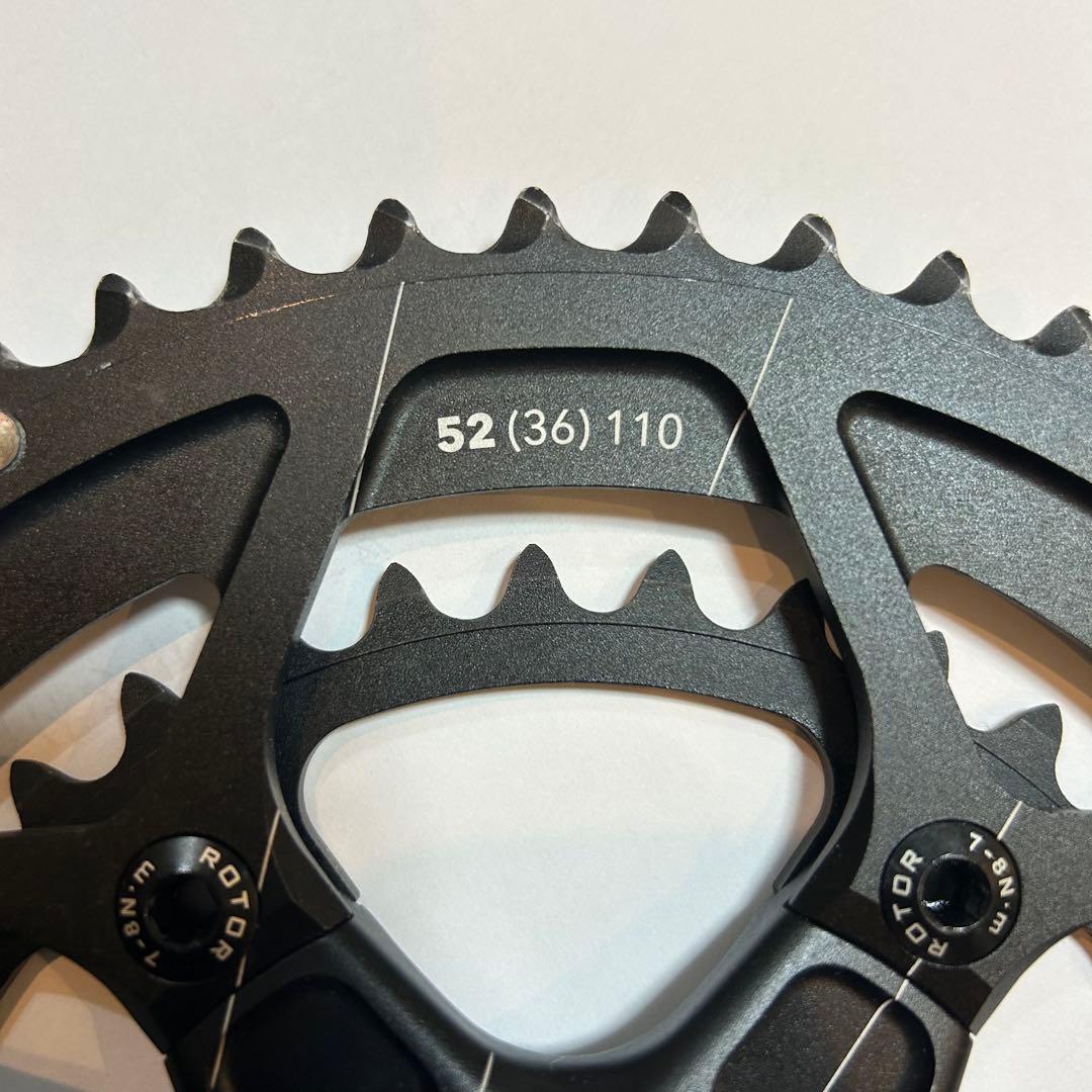 ROTOR 3DF クランクセット 52/36T 172.5mm