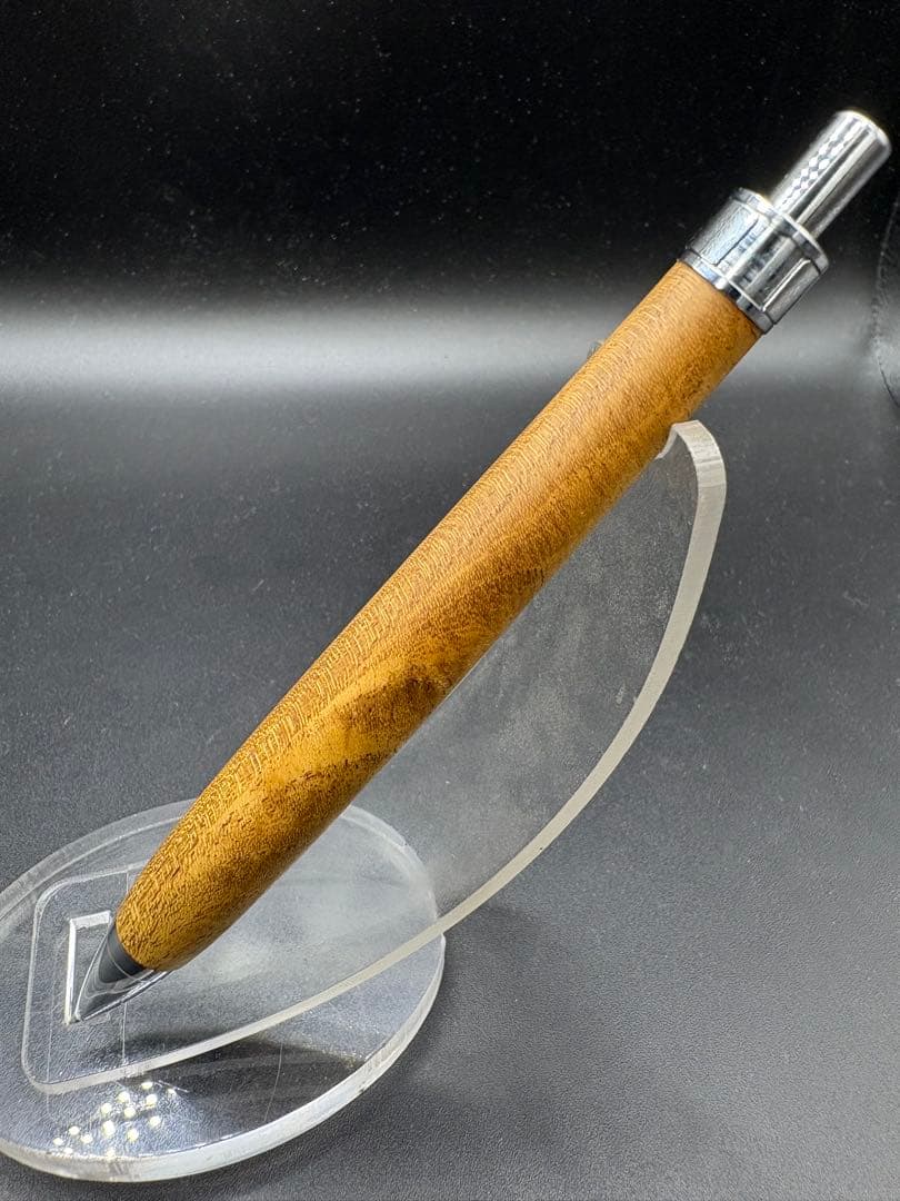 492御蔵島金桑　木軸シャーペン　ボールペン