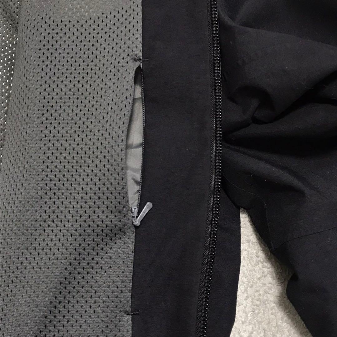 DAIWA ダイワ　ゴアテックスレインスーツ　ナイロンジャケット　ロゴ　ブラック