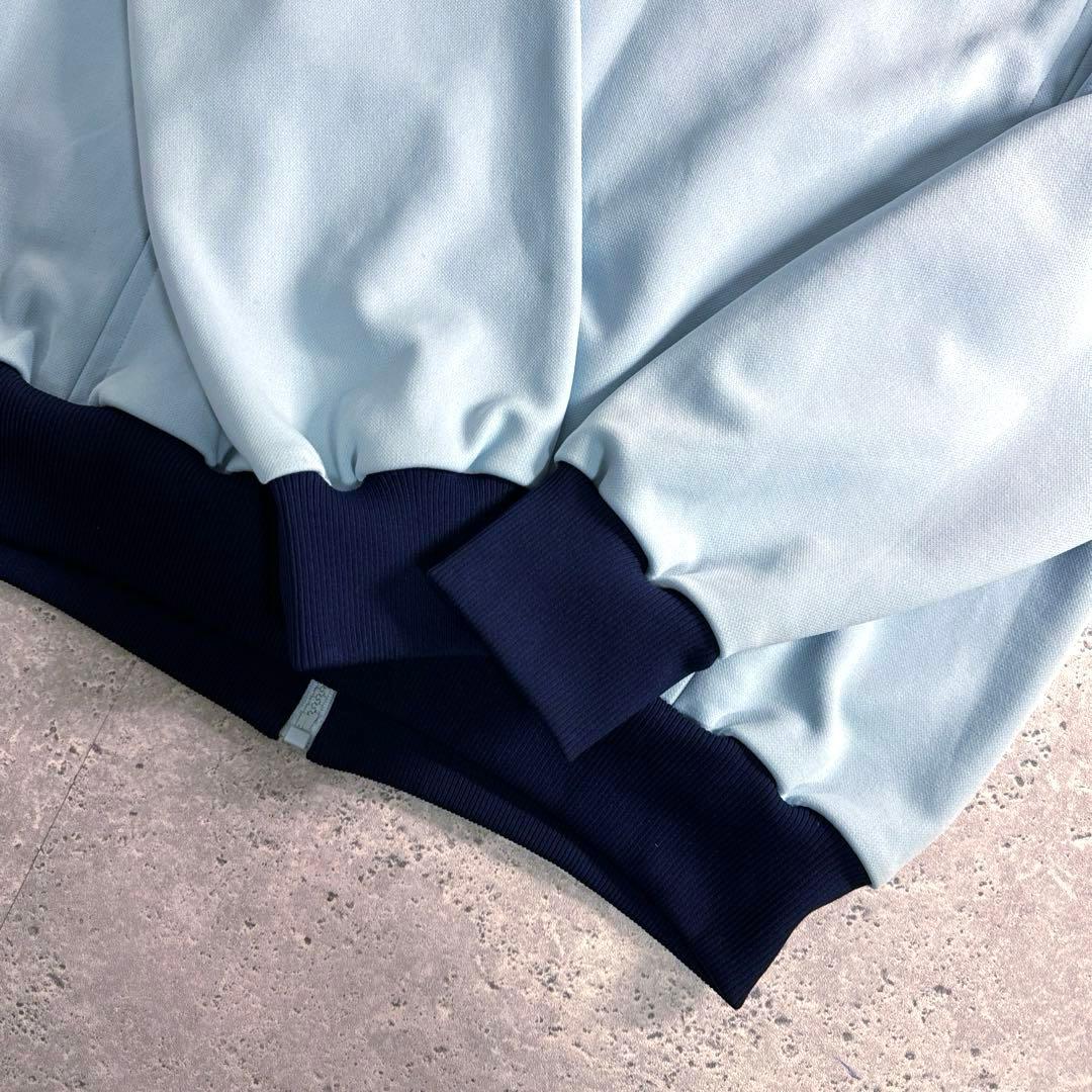 【美品】CLUB adidas デサント製トラックジャケット 6号 青 紺 XL