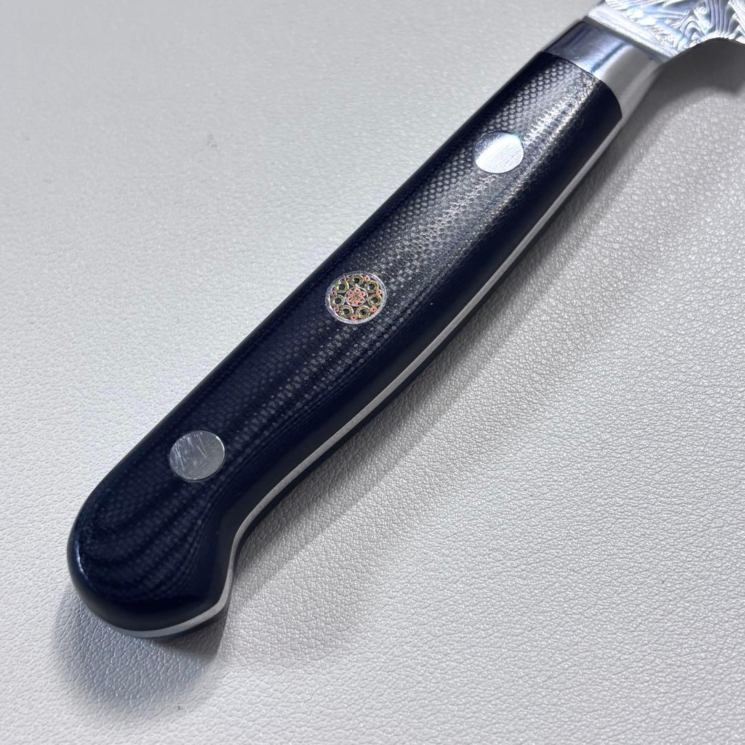 【のぶ】105mmシェフナイフ 67層ダマスカスペティナイフ 5本