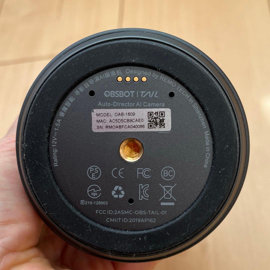 ビデオカメラ OBSBOT TAIL model:OAB-1609