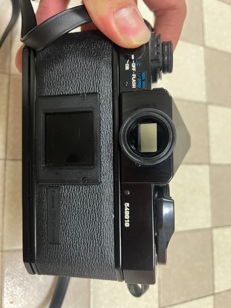 一眼レフカメラ Canon New F-1 ( 販売された 釣りキチ )