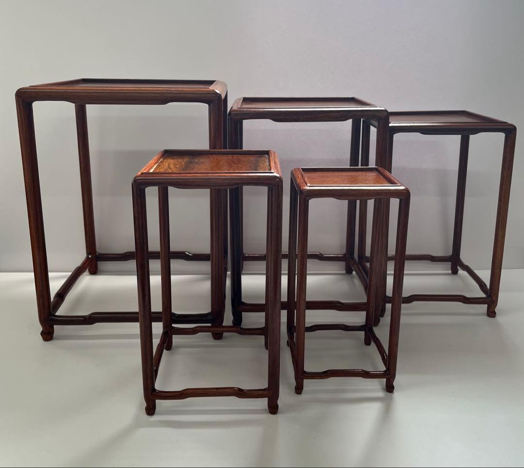 花台　唐木家具　飾台　盆栽高台　花台 香炉台