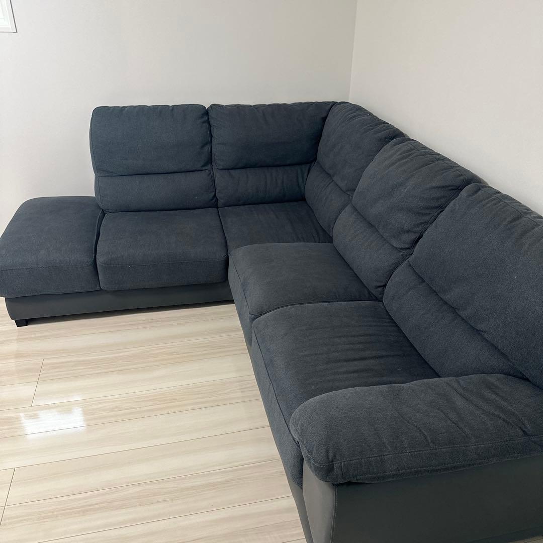ニトリ　L字ソファ　コーナーソファ　カウチソファ　引き取り限定 ソファー