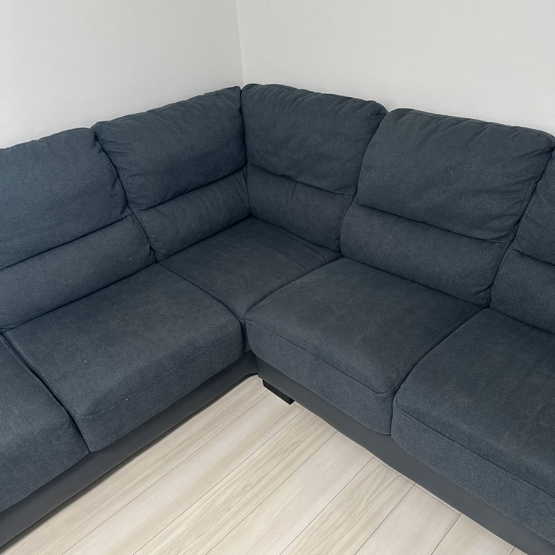 ニトリ　L字ソファ　コーナーソファ　カウチソファ　引き取り限定 ソファー