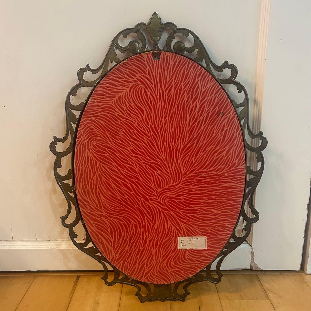 ☆イタリア製☆アンティーク　壁掛け　鏡　ミラー　フレンチ　ビンテージ　アールデコ