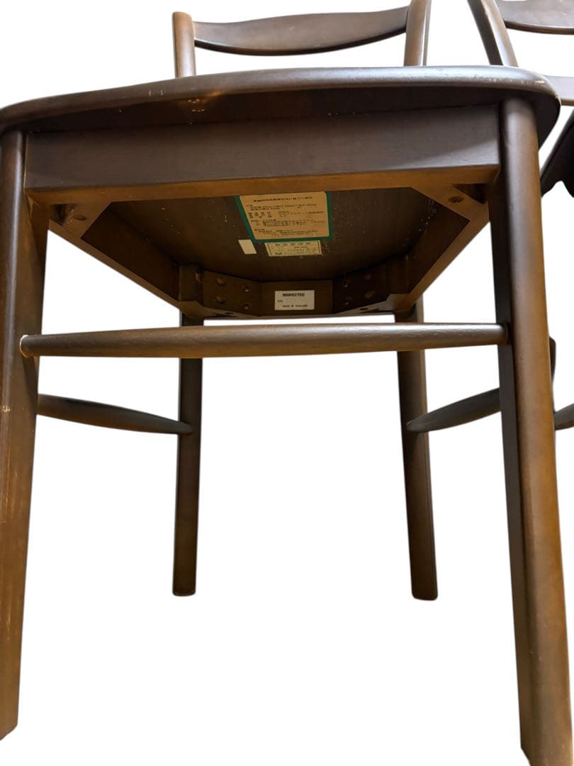 himeji maruni 姫路マルニ 木製ダイニングチェア2脚セット