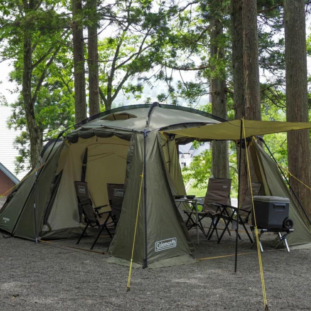Coleman ラウンドスクリーン2ルームハウス(オリーブ)限定色