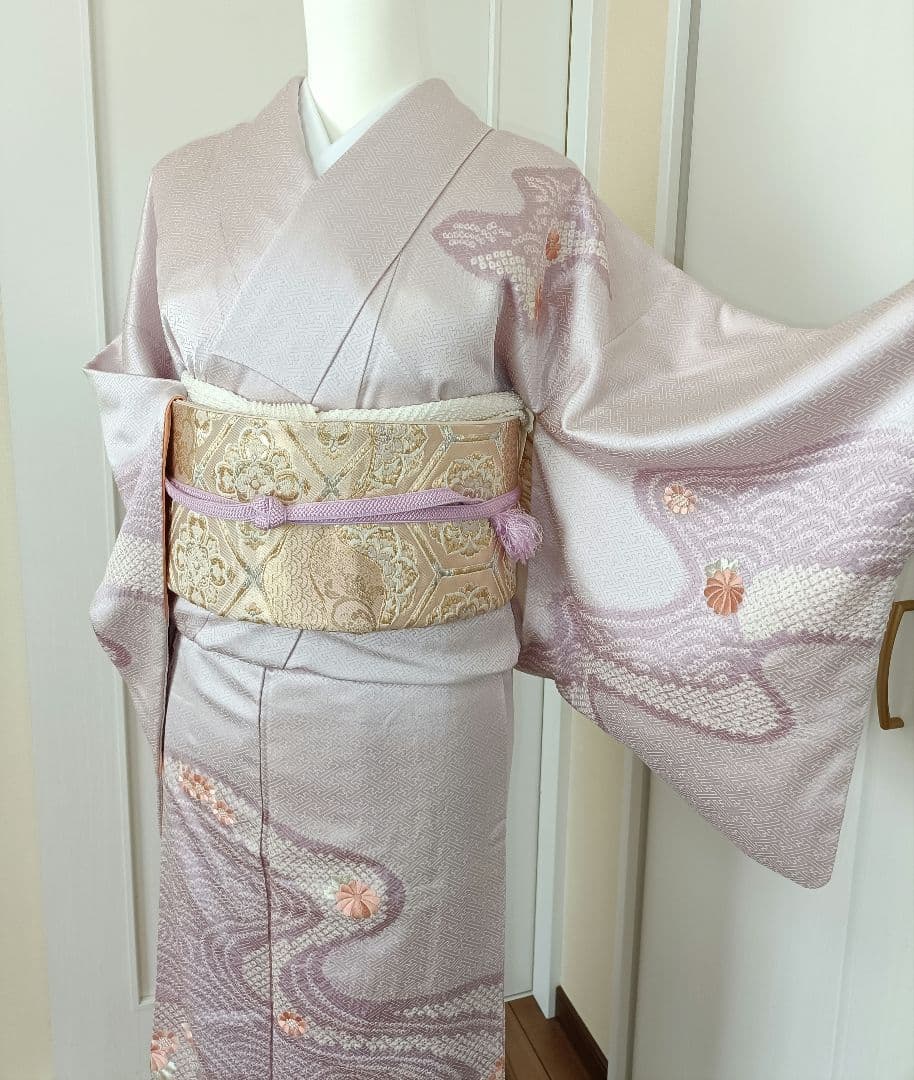 正絹訪問着　フルセット４点　卒業式　入学式　宮参り　七五三