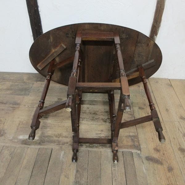 英国 アンティーク 家具 スモールゲートレッグテーブル バタフライ 6057e