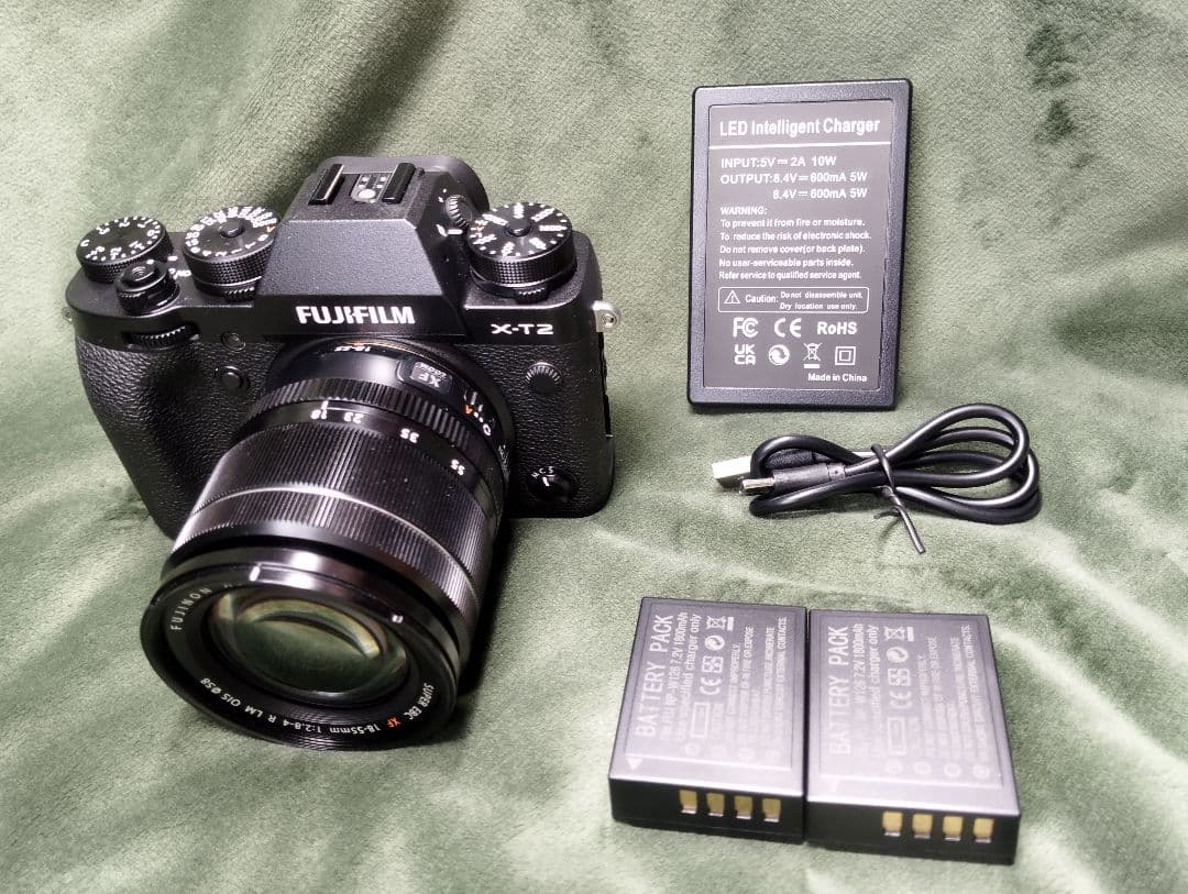 ​【動作確認済】FUJIFILM X-T2 ズームレンズキット（18-55mm）