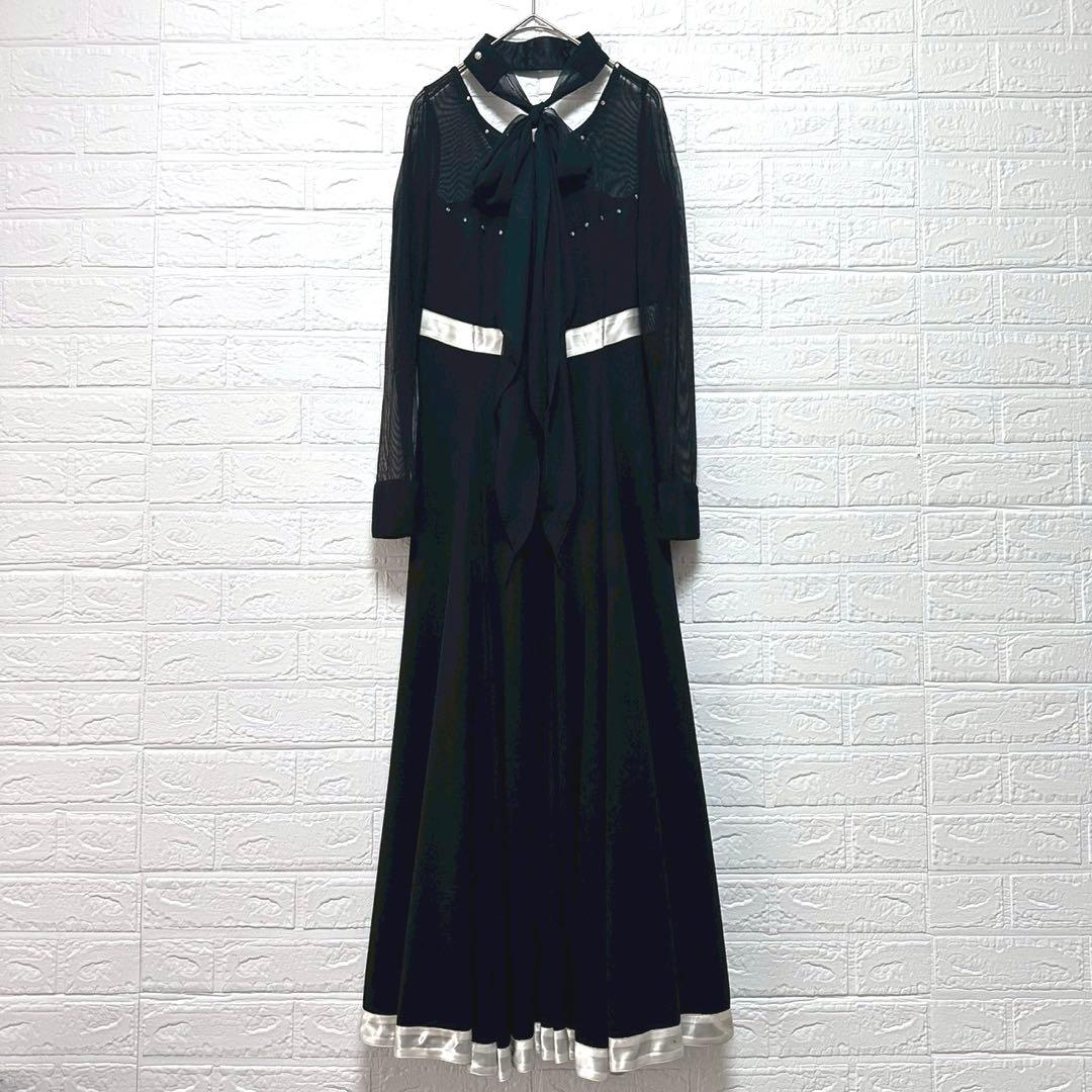 タカダンス　社交ダンスドレス　ロングワンピース　エレガント　ジャンティ　華やか