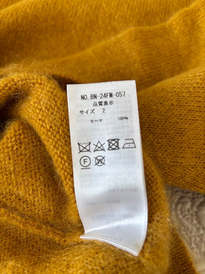 BATONER モヘヤニットポロ サイズ2