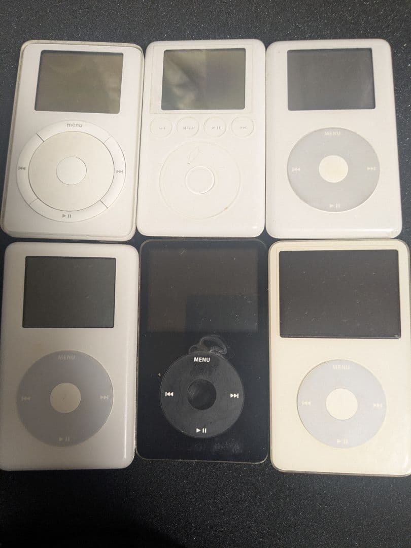 ipod第2世代、第3世代、第4世代モノクロ、カラー、第5世代×2