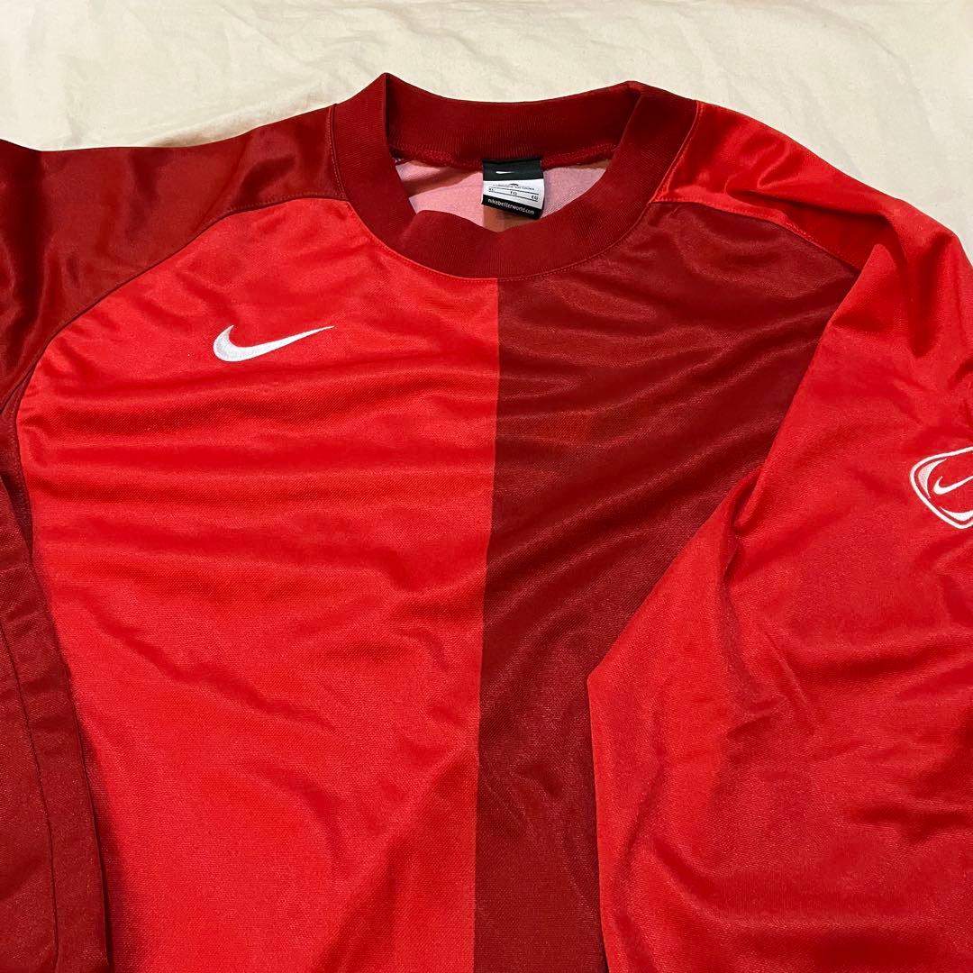 NIKE赤サッカーXLゴールキーパー用シャツ(送料込み)