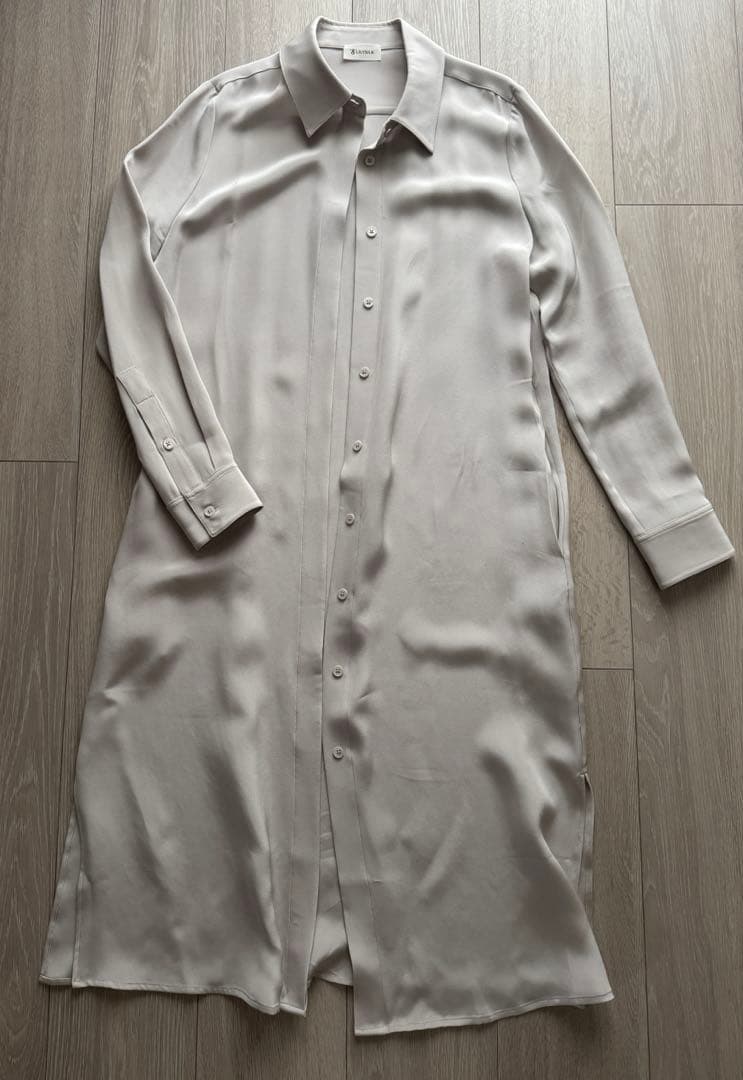 リリーシルク 30匁 ロープ シルク シャツワンピース