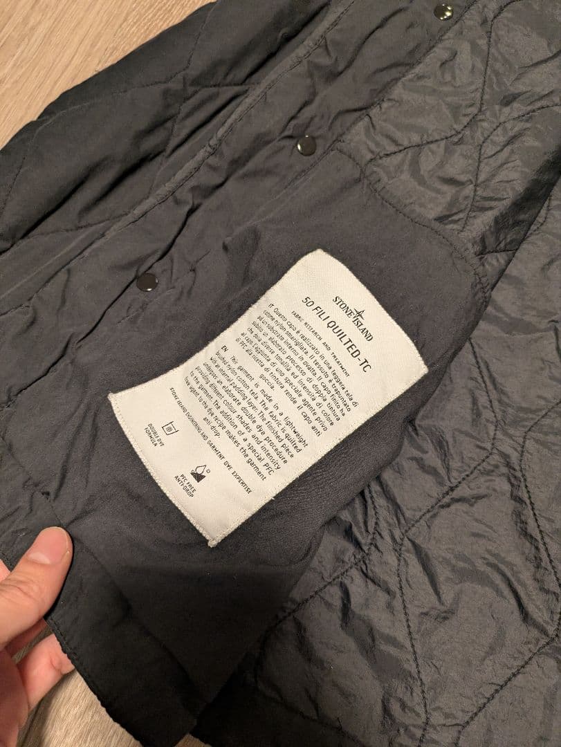 ストーンアイランド キルティング ナイロンジャケット　M