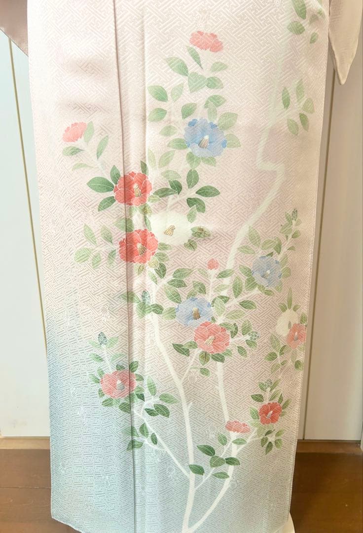 美品　相良刺繍　正絹訪問着　フルセット4点　卒業式　入学式　七五三　お宮参り