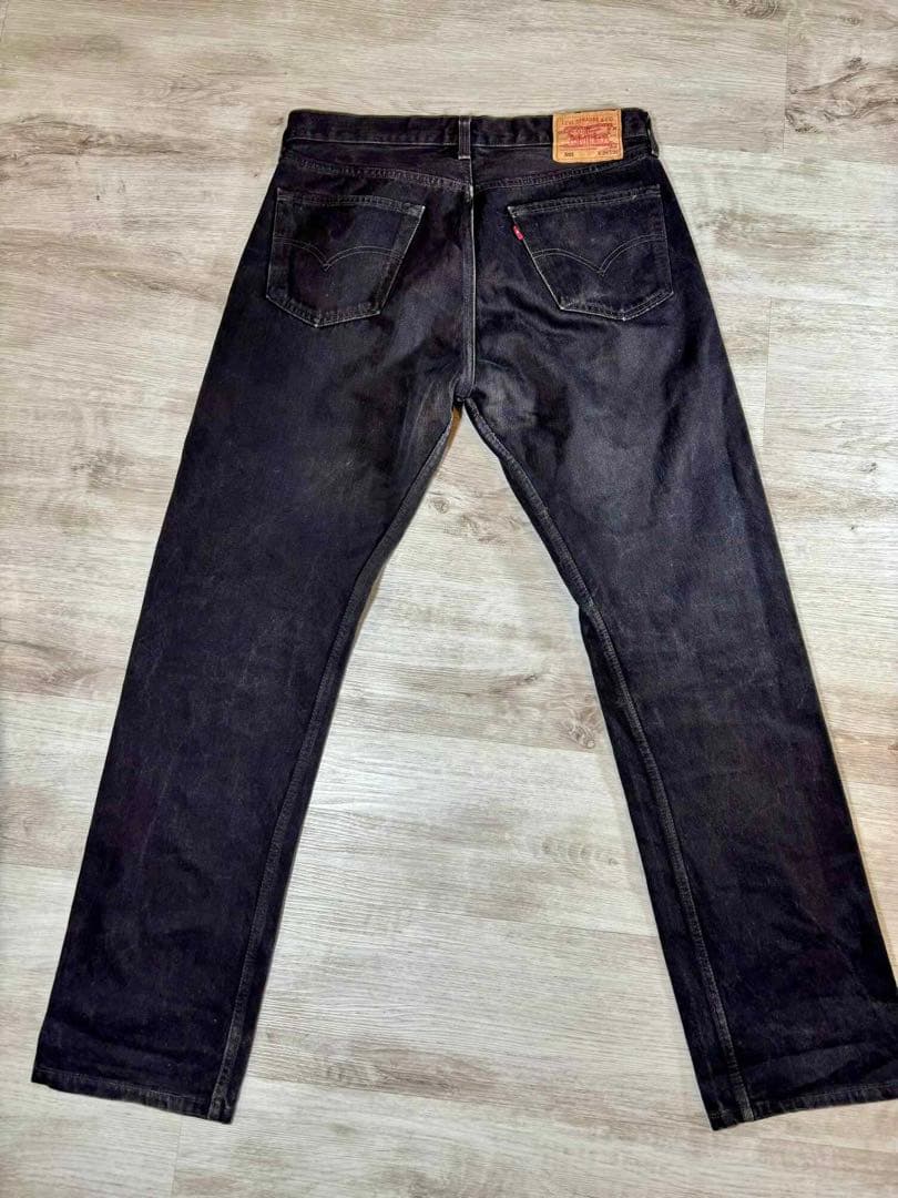 【希少】イギリス製 ユーロリーバイス 501ブラック 刻印311 W34 #19