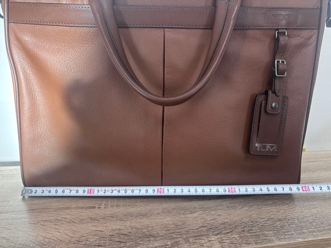 TUMI ブラウンレザー ビジネスバック　メンズ　トゥミ