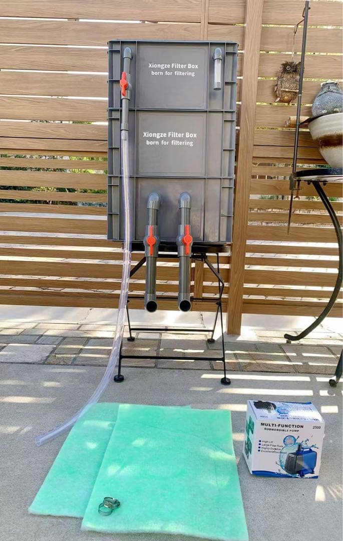 45w水中ポンプ付き大型水槽用万能フィルター オーバーフロー外部式飼育濾過器装置