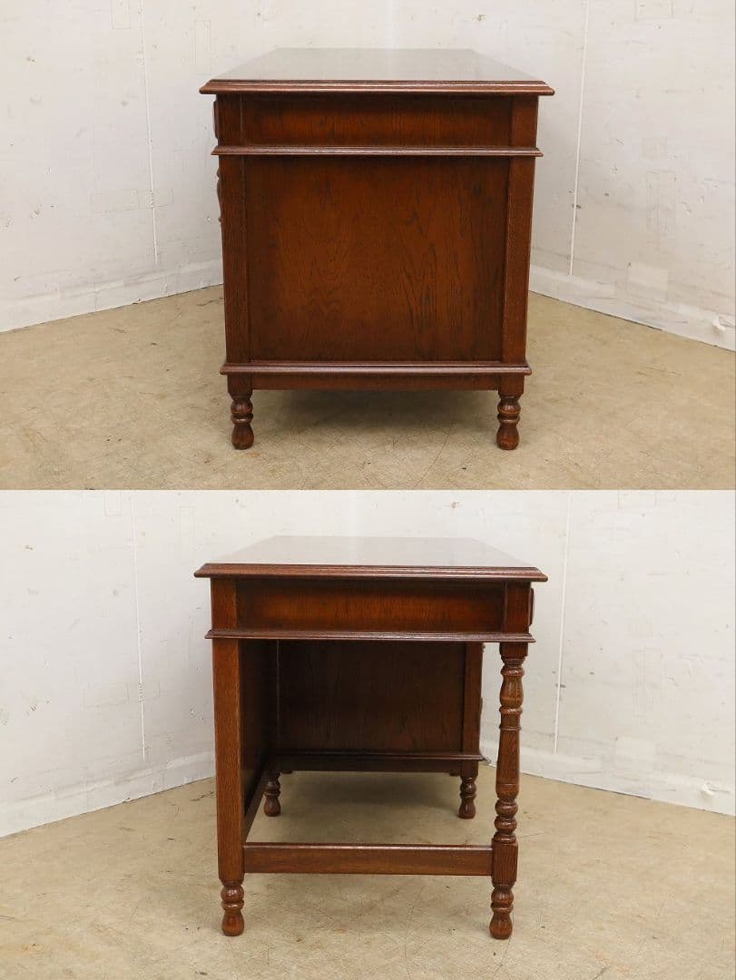 高級 三越家具【ブルージュ】デスク・書斎机・オーク材・ＩDC大塚家具