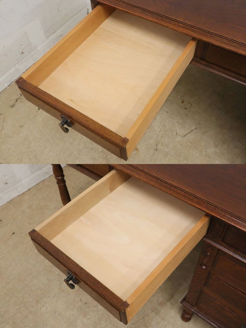 高級 三越家具【ブルージュ】デスク・書斎机・オーク材・ＩDC大塚家具