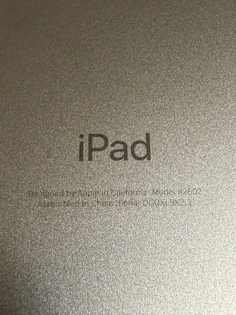 Apple iPad スペースグレー 本体 9世代 64GB