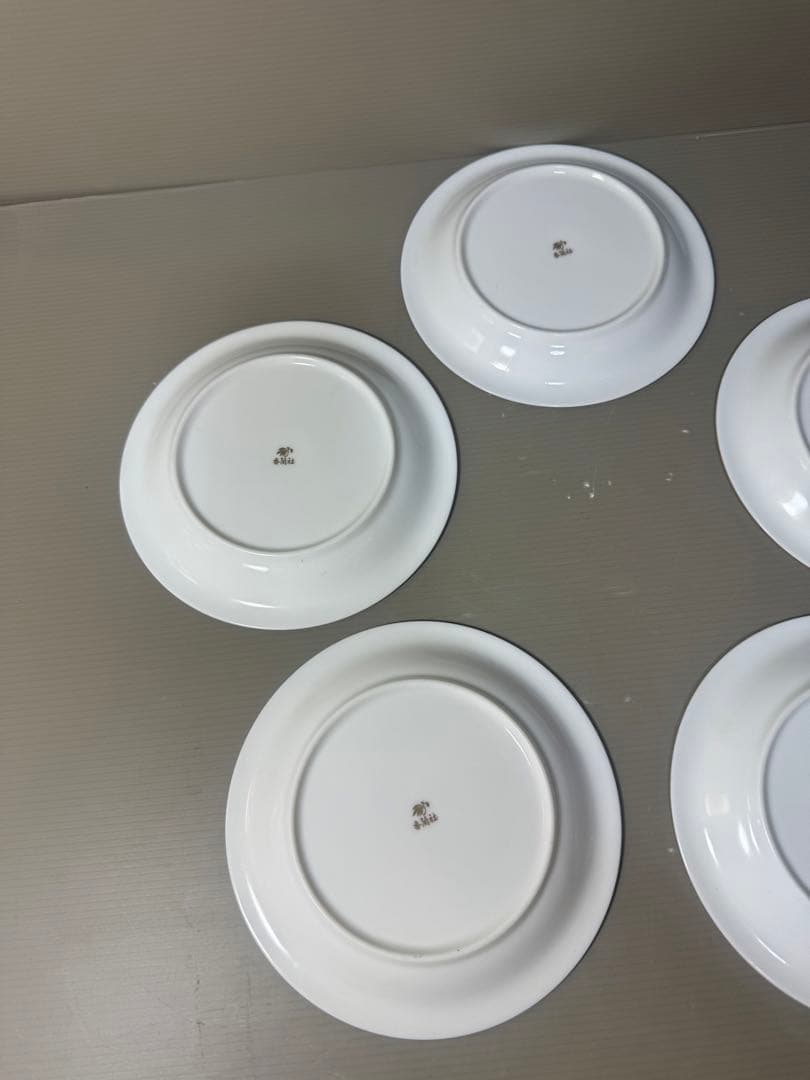 2585 香蘭社　皿　5客　金彩　未使用