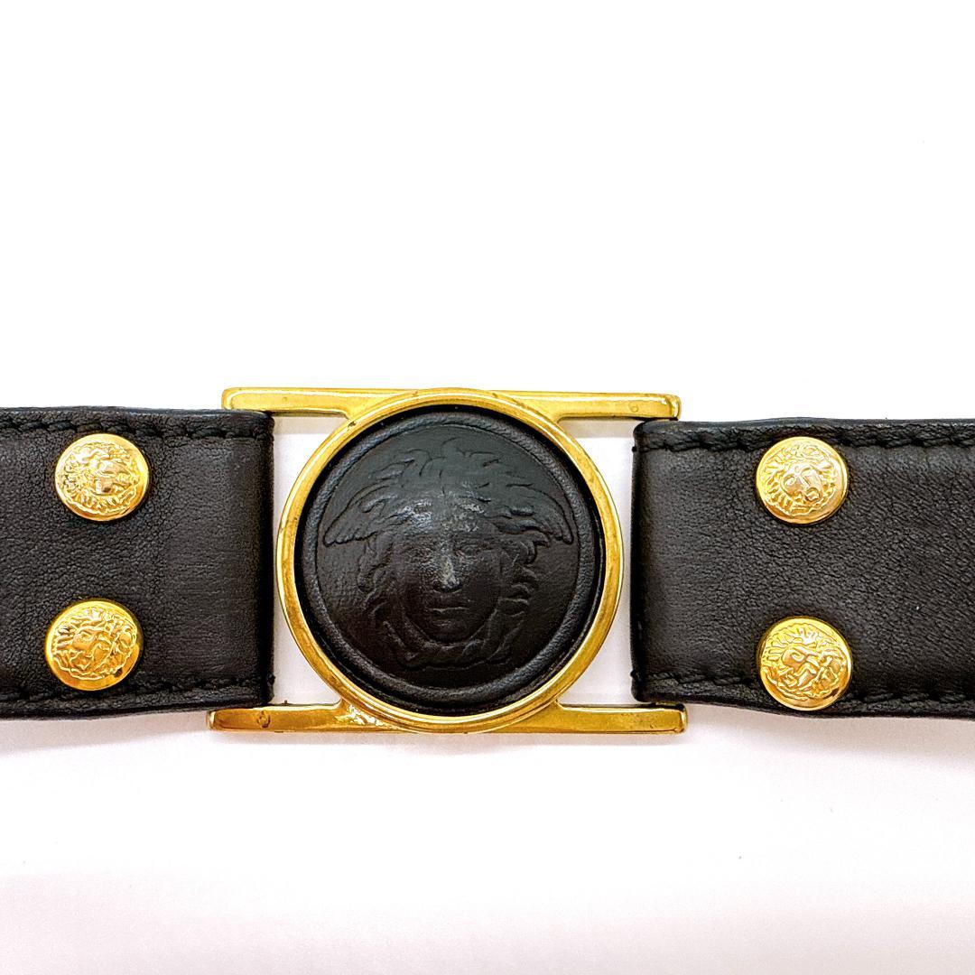 VERSACE ヴェルサーチ メデューサ ゴールド金具ベルト サイズ 65/26