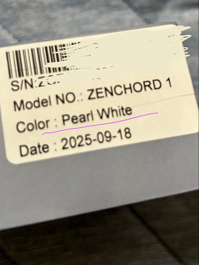 【新品未開封】Zenchord 1 ワイヤレスイヤホン ホワイト