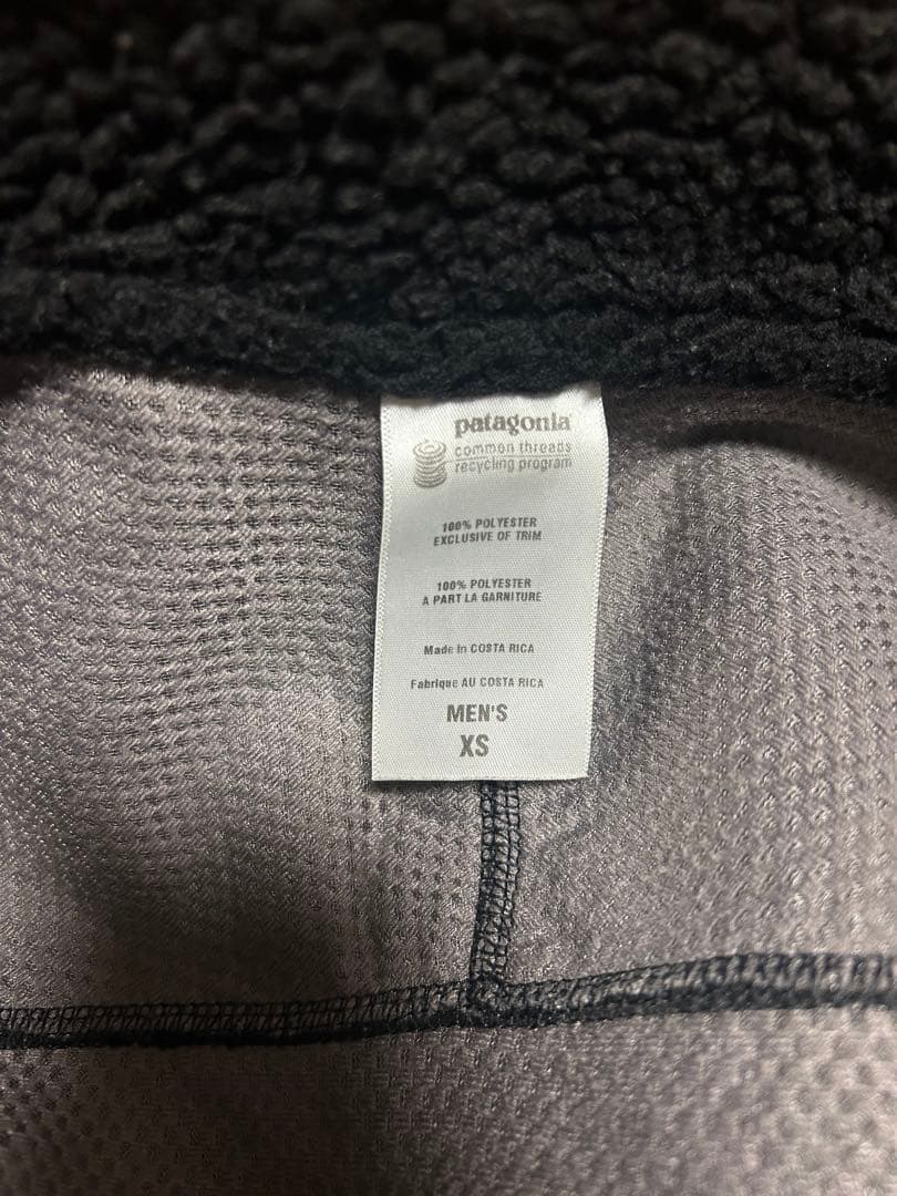 patagonia レトロX ベスト ブラック／グレー　XS