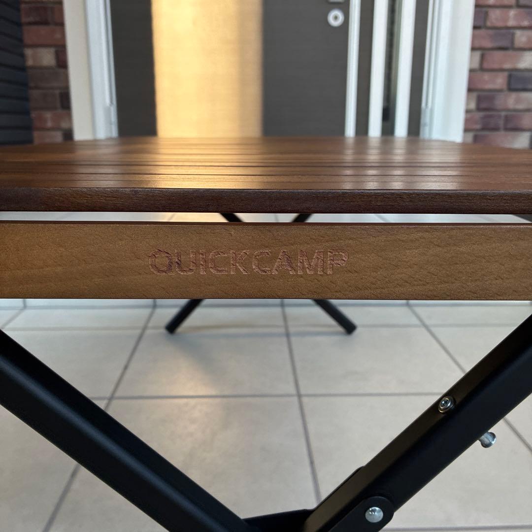 クイックキャンプ　ロールウッドテーブル