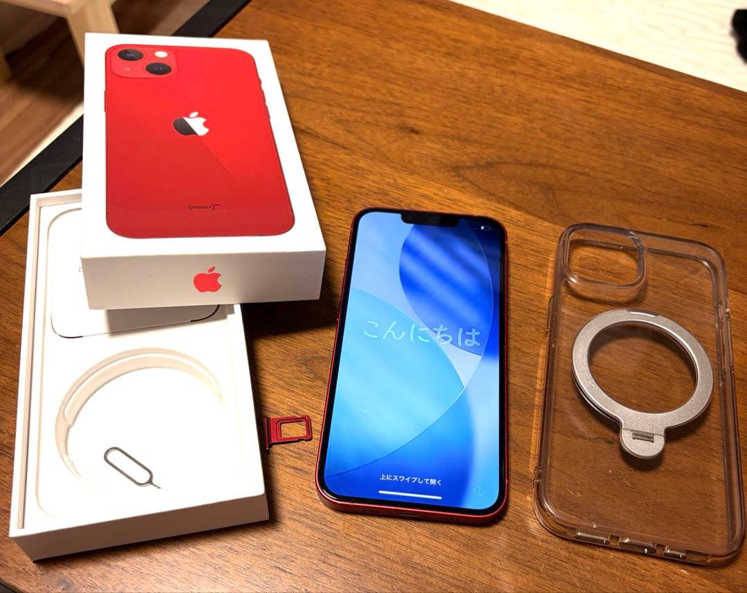 【初期化済み SIMフリー】Apple iPhone 13レッド 箱あり