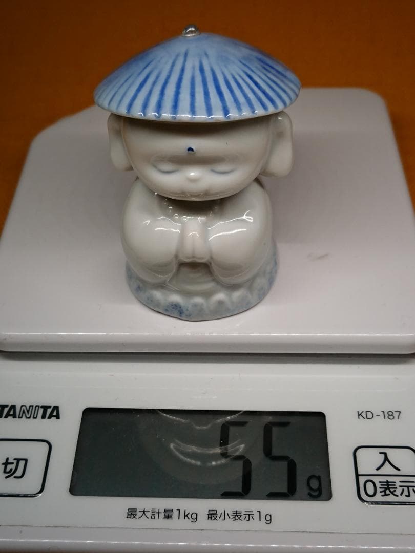 人形　お地蔵様　一休　仏像　陶器　置物　インテリア　工芸品　美術品　A3355