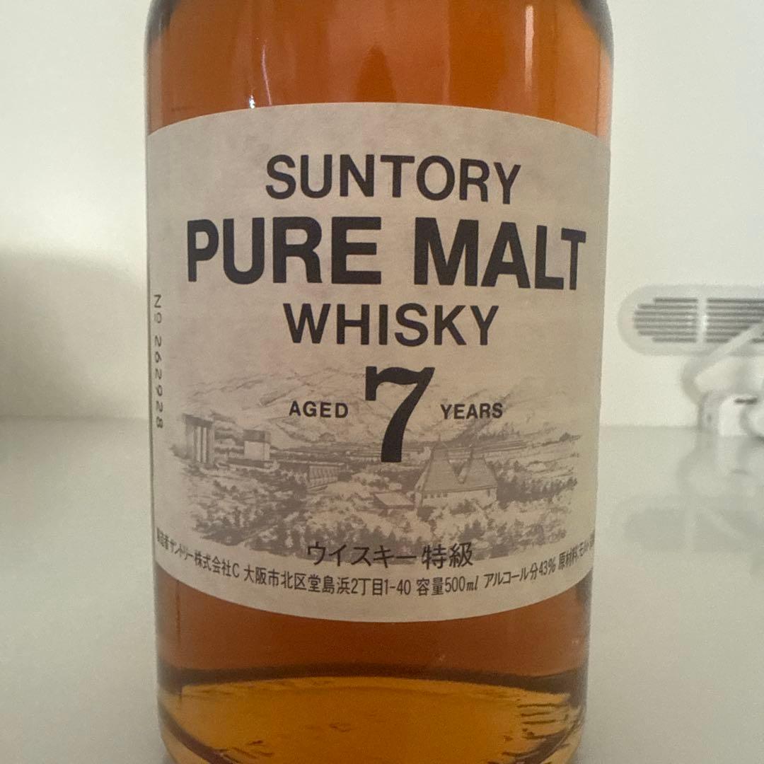 サントリー☆　ピュアモルト7年　特級　 7年 500ml