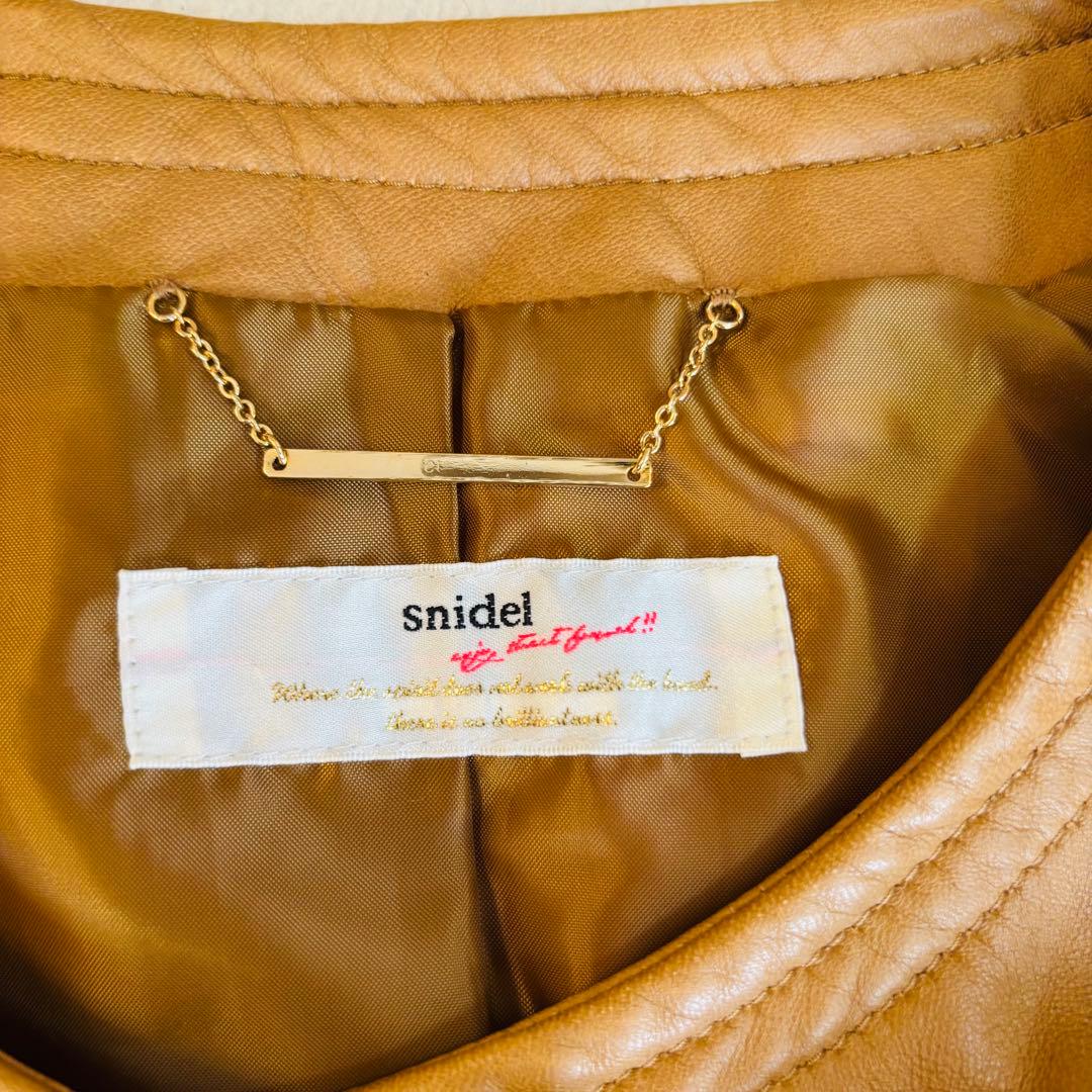 snidel 羊革 ラムレザー 編み上げ ショートJK 0