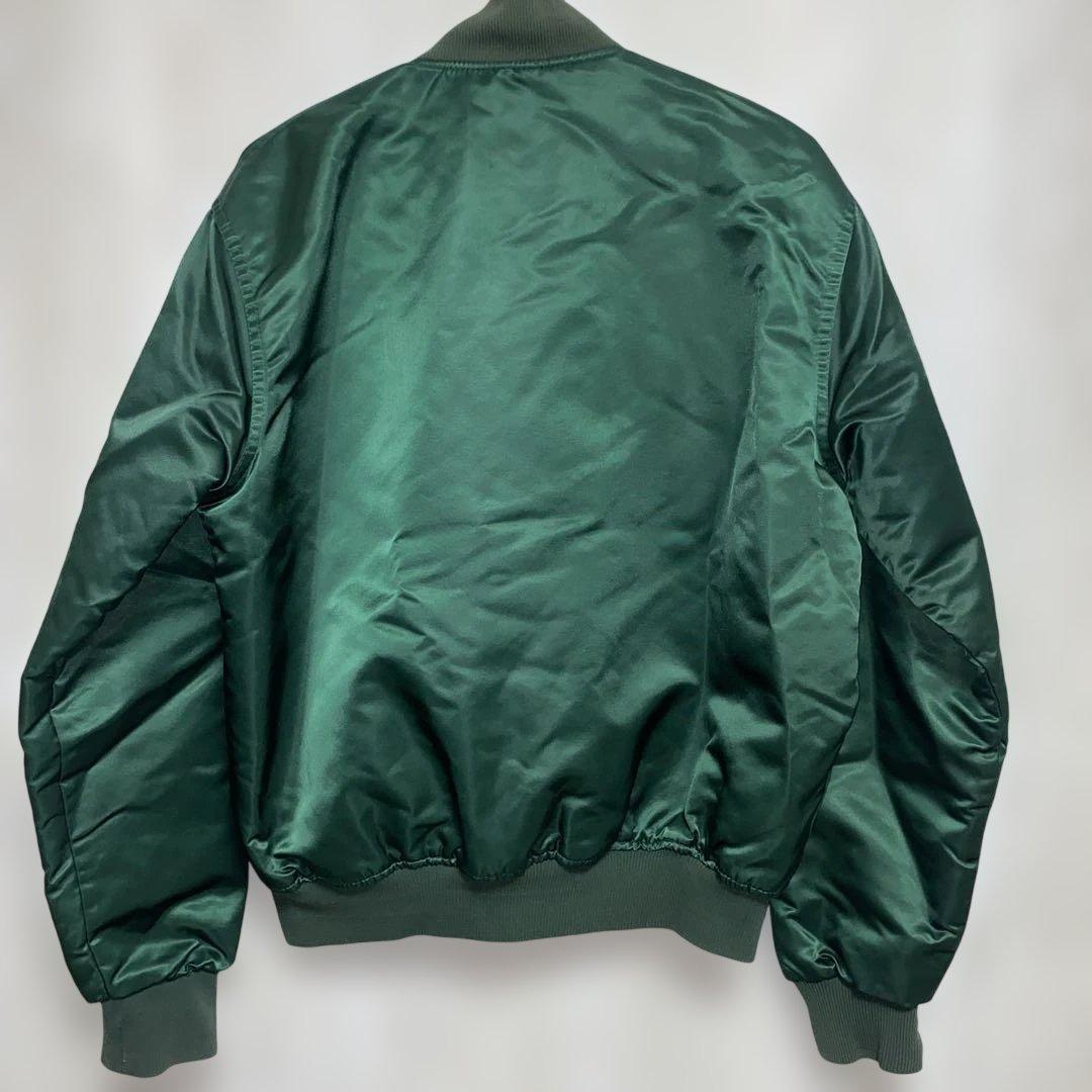 90sヴィンテージUSA製 スターター MLBスタジャン 緑 M 短丈ブルゾン